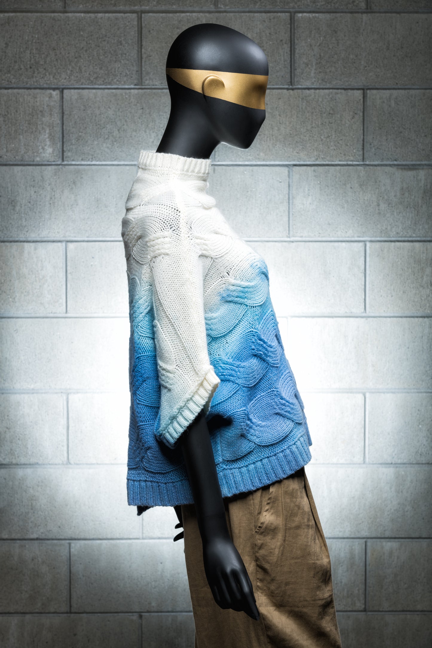 Moyuru Blue Combo Pullover