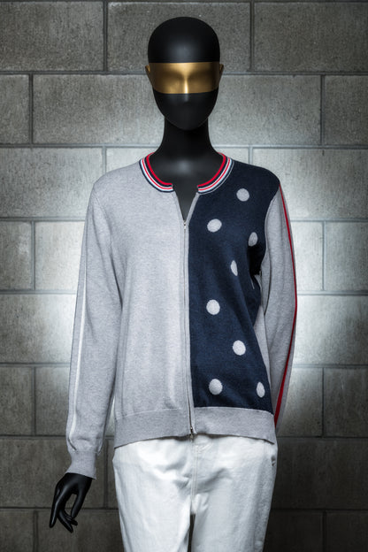 Z & P Stripe Spot Zip Up 1835