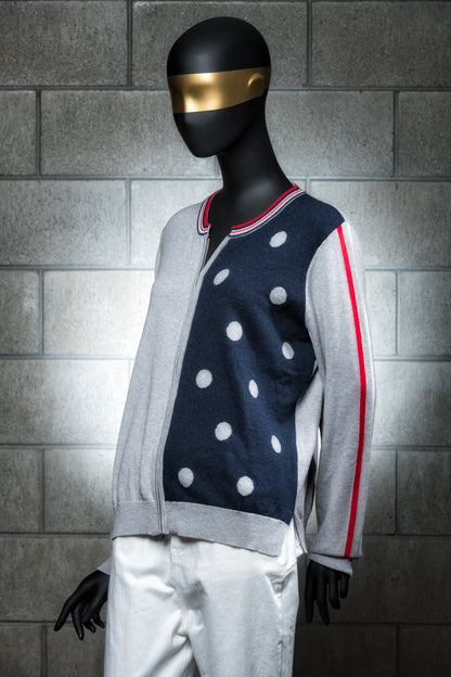 Z & P Stripe Spot Zip Up 1835