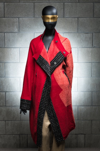 Moyuru Red Combo Coat